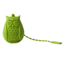 Tea Strainer Infusor Filter Empty Tea Bag Leaf Diffuser Creative Design Owl Tea Infuser Silicone Strainers Tools