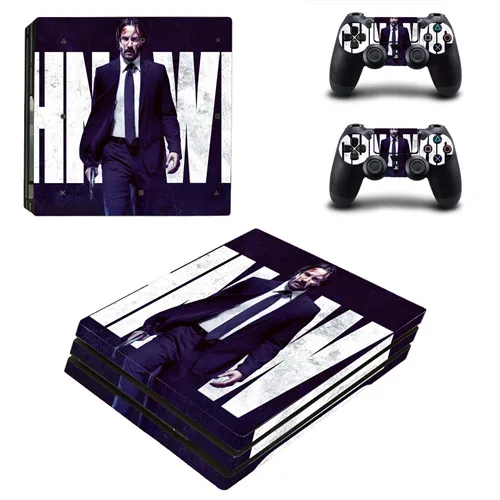 KYSP4P-1002 Джон фитиль PS4 Pro кожи виниловая наклейка, стикер для sony Playstation 4 консоли и 2 контроллеры PS4 Pro кожи Стикеры - Цвет: KYSP4P-1002