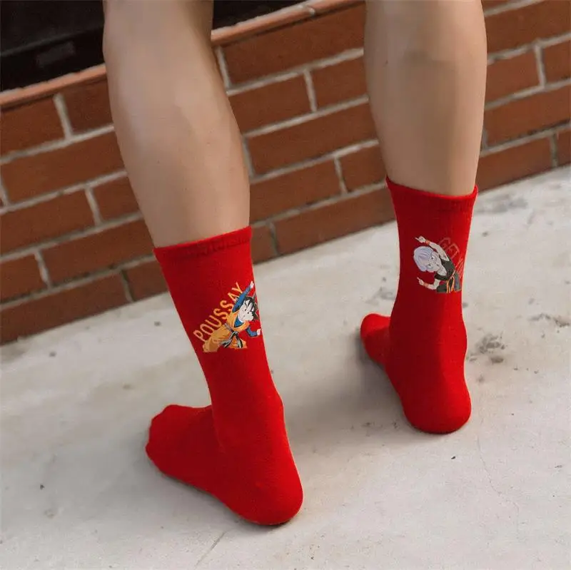 Funny dragon ball cartoon anime street fashion long socks unisex happy hip hop skateboard socks fashion personality cool socks Funny dragon ball cartoon anime street fashion long socks unisex happy hip hop skateboard socks fashion personality cool socks