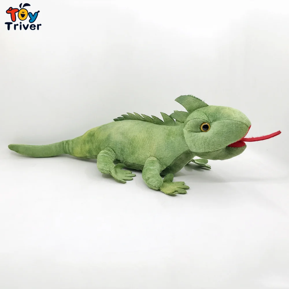 Ящерица Хамелеон Игуана геккон плюшевая игрушка тривер мягкие дикие животные куклы детские дети мальчик подарок на день рождения украшение дома