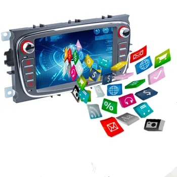 

Aftermarket 2 din 7" Android GPS Navigation system head unit for Ford Focus Mondeo C-MAX S-MAX Galaxy 2 Kuga multimedia player