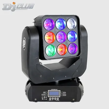 

Moving Beam Spot Light 9X12W Quad Dmx Rgbw 4-In-1 Led Dj Moving Head Light For Led Disoc Bar Party Lights