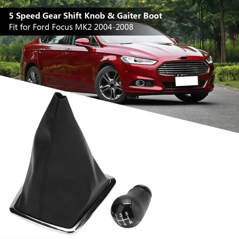 5 скоростей ручка переключения передач гаитер крышка загрузки для Ford Focus MK2 2004 2005