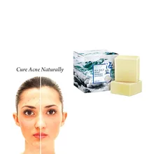 Мягкое отбеливание кожи и питательное твердое очищающее средство для лица шампунь для ванны предотвращает появление акне и удаляет клещей с морским солевым мылом