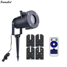 Садовый газон лампы проектора лампы светодиодный Спайк свет Пейзаж Водонепроницаемый дистанционное управление 4-8 м 4 Вт Рождественская вечеринка ночник