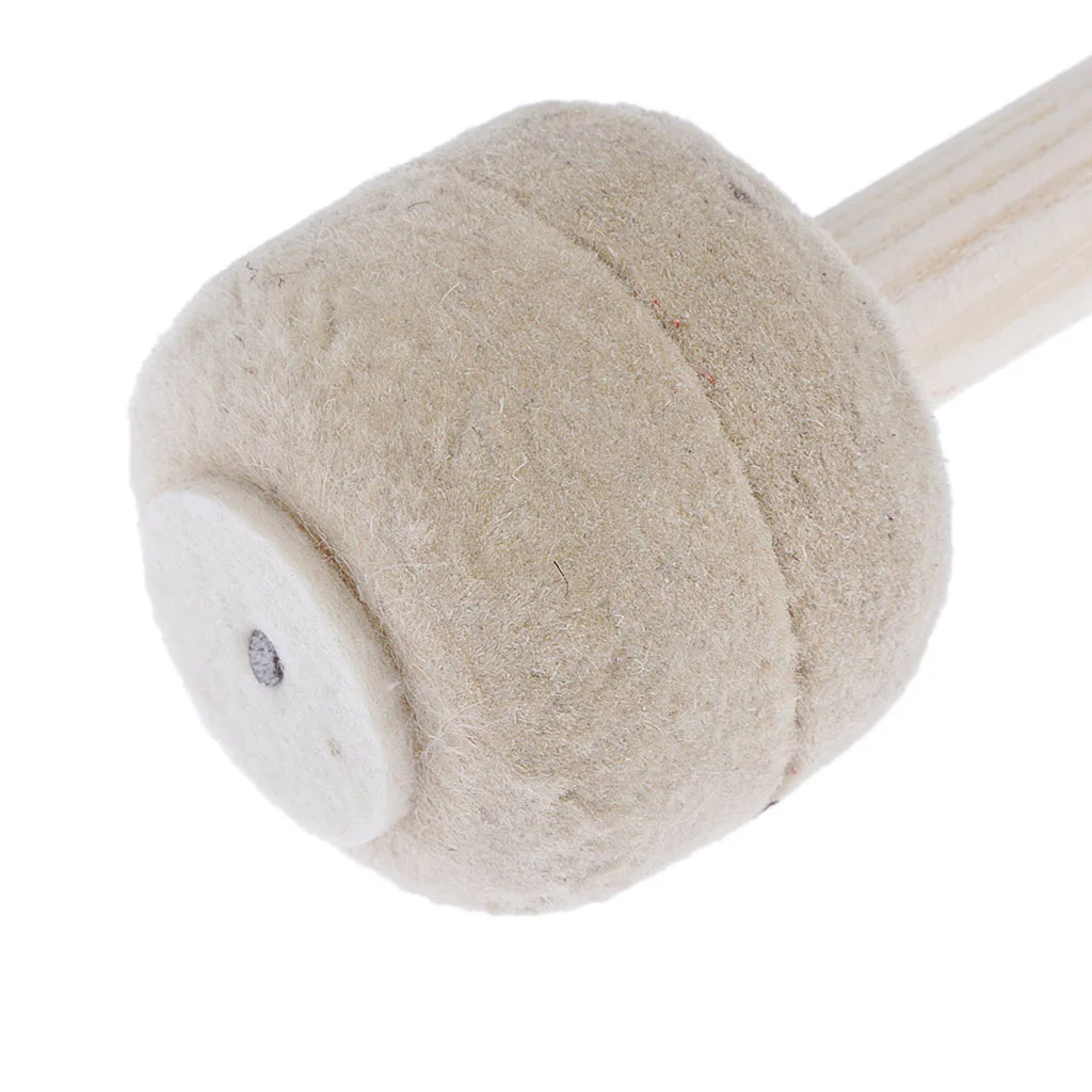 Drum Mallet, Wool Felt Drum Stick Anti-slip Bass Drum Mallet Stick Indispensable Instrument Band Accessory Drum Mallet, Wool Felt Drum Stick Anti-slip Bass Drum Mallet Stick Indispensable Instrument Band Accessory