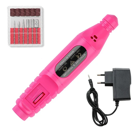 Pro Electric Nail Drill Machine 25000RPM Pedicure Machine Set Electric Manicure Drills Accessory Pedicure Kit Nail Tools