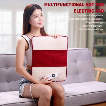 

Soft Flannel Carpet Hand Warmer Safe Pain Relief Winter Temperature Adjustable Electric Heating Pad Neck Legs For Back Shoulder