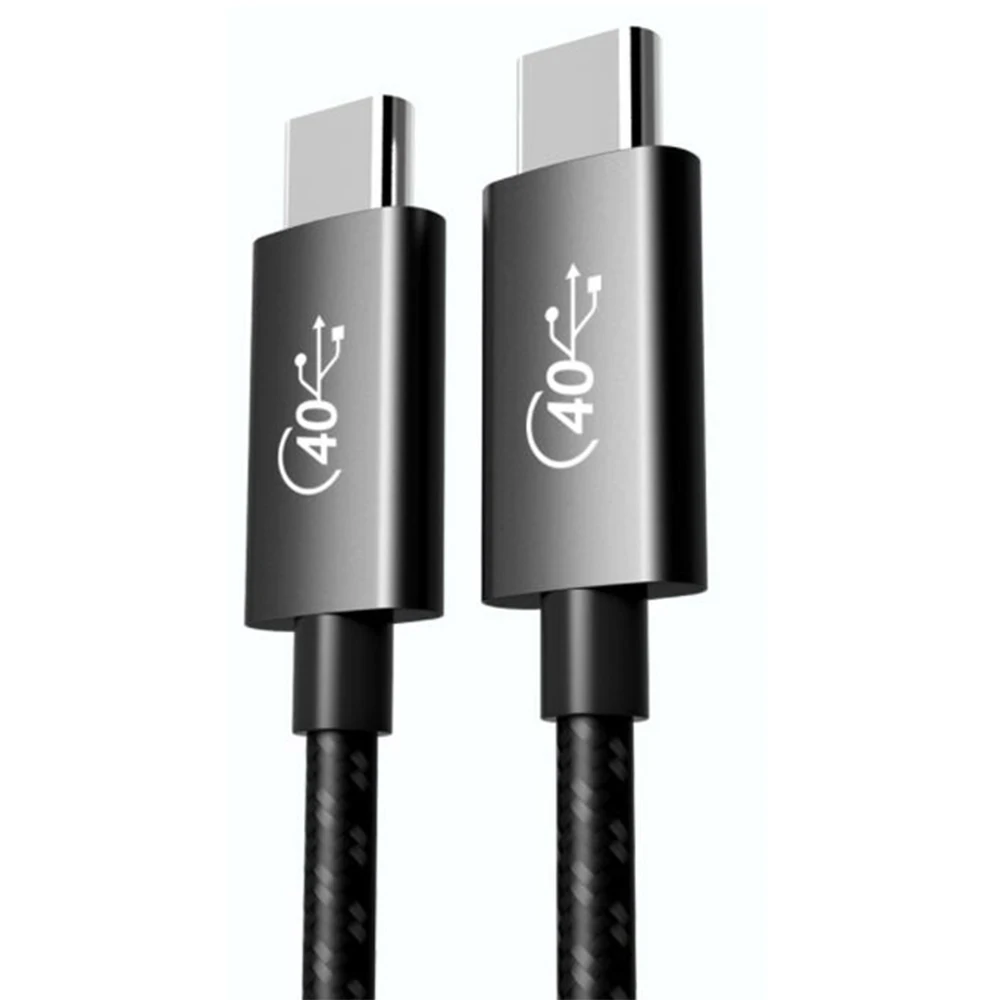0,5 M 1M 1,5 M 2M Thunderbolt 3 4 4K 5K 8K @ 60Hz 100W 5A 40Gbps USB 4,0 Typ C Kabel QC 4,0 Schnelle Ladung PD Kabel für Macbook HP – Detail 3
