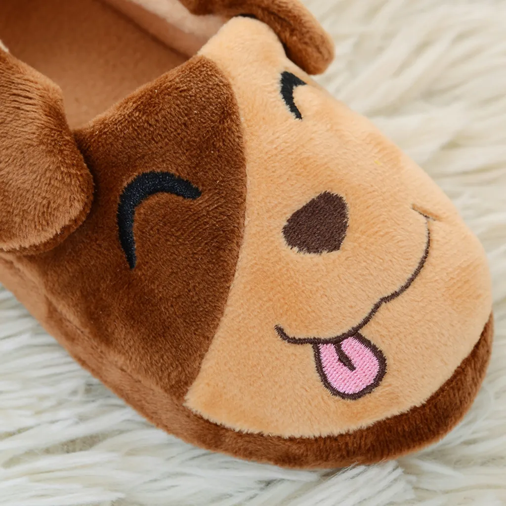 Детская теплая обувь для малышей; мягкие тапочки на подошве с рисунком для мальчиков и девочек; babyschoentjes meisje kapcie dla dzieci pantufa menin