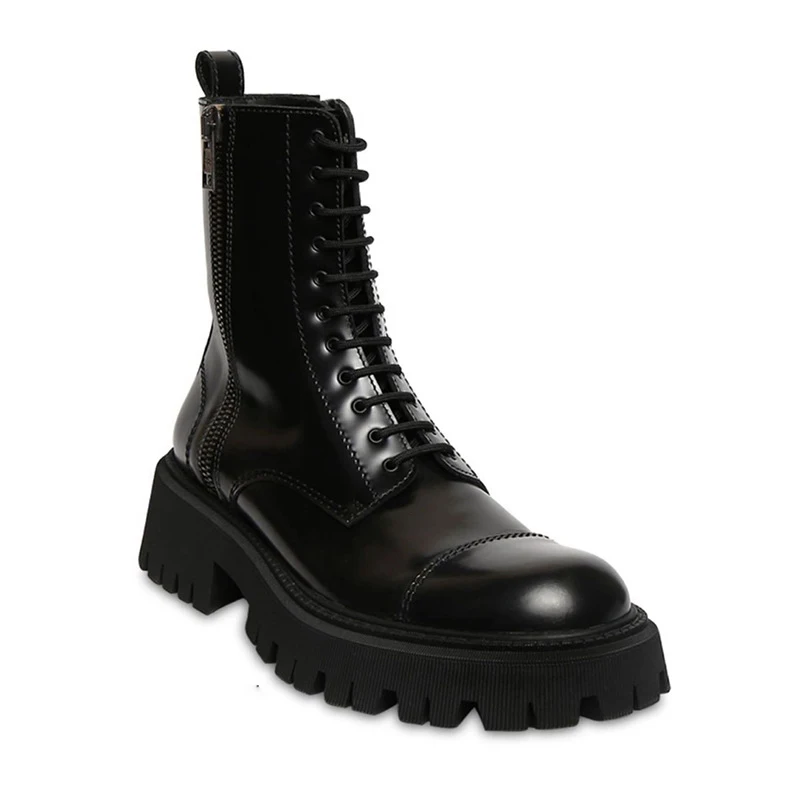 Хит продаж женские кожаные ботильоны INS осенне зимние дамские ботинки Короткие