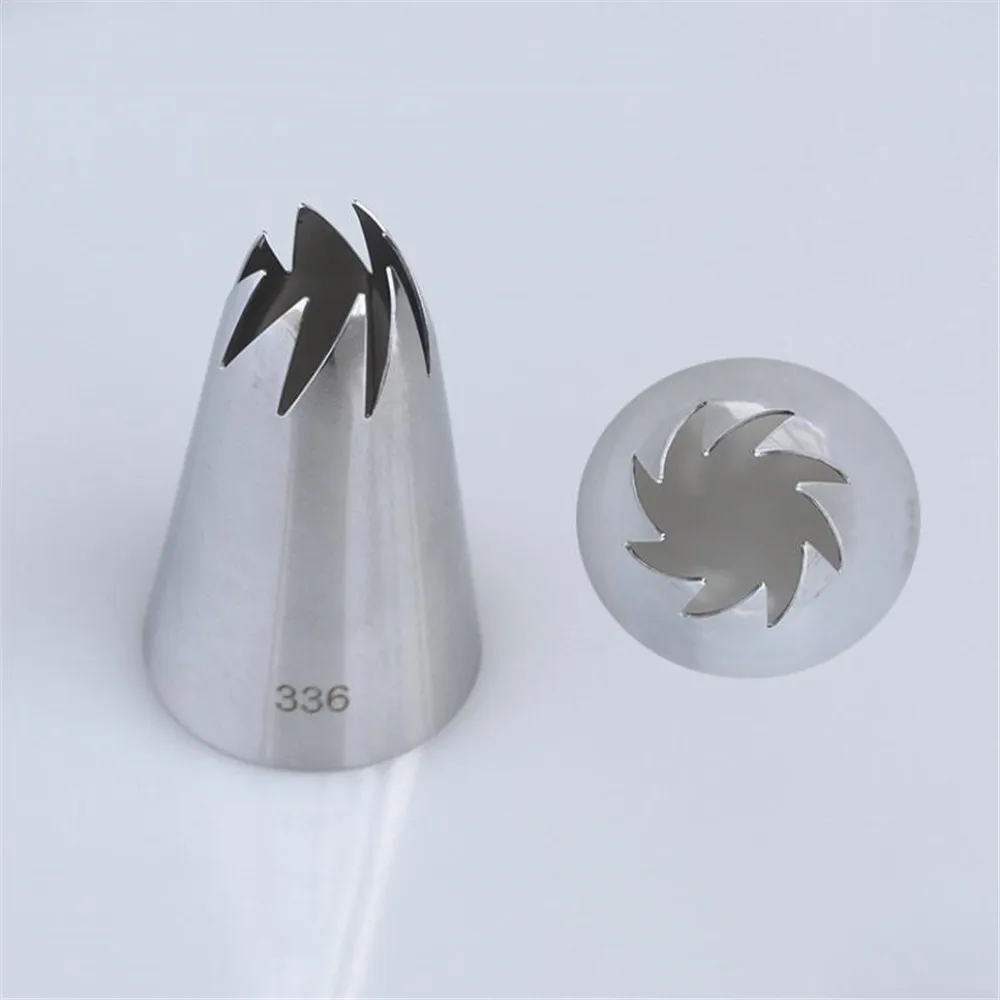 1Pcs #336 Large Size Icing Piping Nozzles Premium 304 Stainless Steel Cake Cream Decoration Head Kitchen Pastry Tips cake decorating tip set cake icing nozzles baking nozzle set cake decorating nozzle set