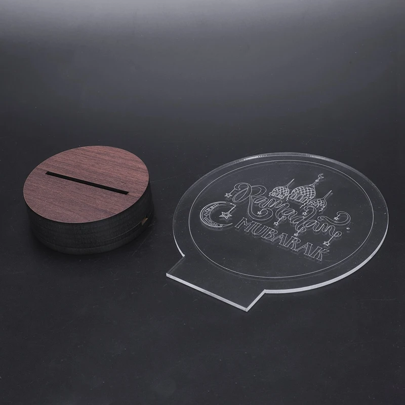 Usb Powered 3D Eid Mubarak светодиодный ночной Светильник Рамадан Mubarak Настольный светильник для Eid Al-Fitr вечерние светильник для украшения 2# акция