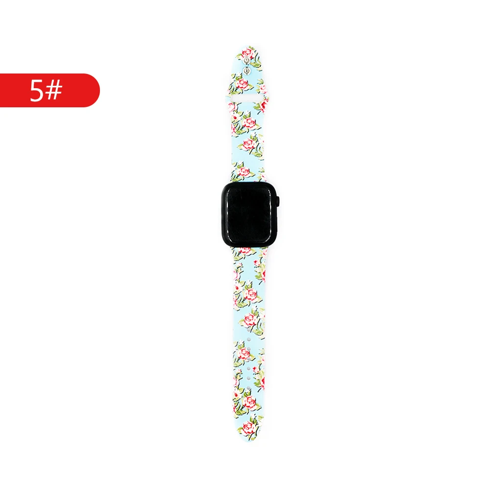 Ремешок для apple watch 5 4 band 44 мм 40 мм correa iwatch 3 band 42 мм 38 мм браслет силиконовые apple watch 4 3 2 1 Аксессуары для часов - Цвет ремешка: 5