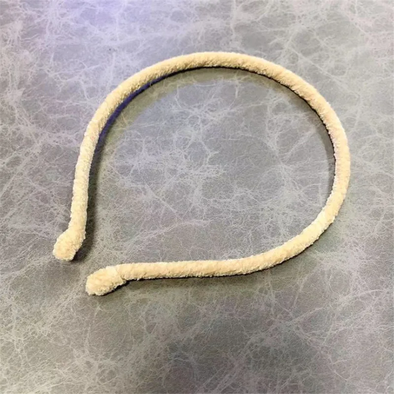 beige 10 шт./лот аксессуары для волос для девочек бархатные повязки для волос детские повязки для волос для детей цельная повязка для волос повязка на голову обруч - Цвет: beige