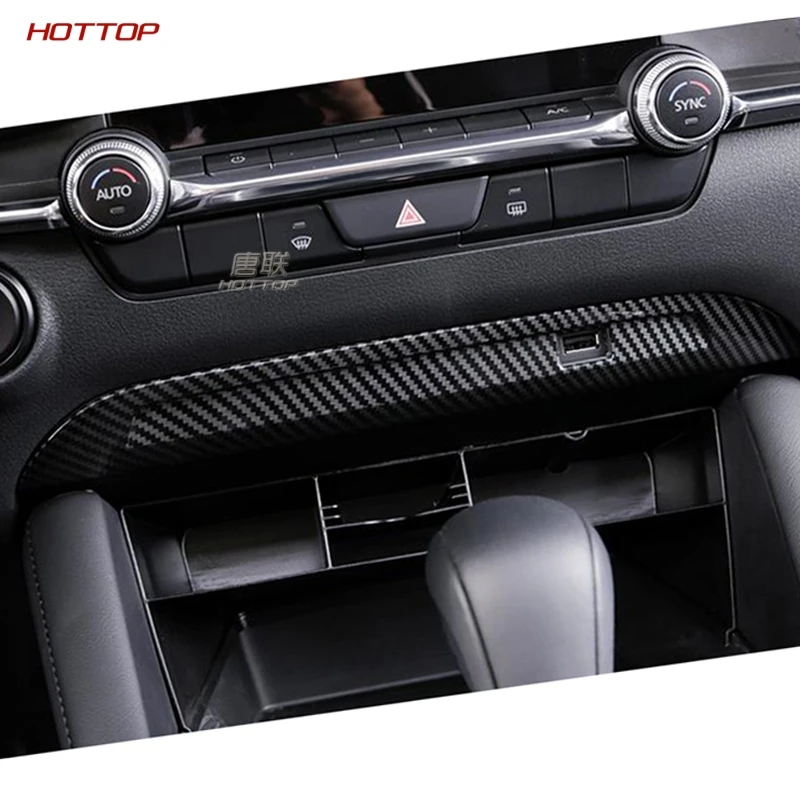 Для Mazda 3 Axela Передняя USB вентиляционная крышка из углеродного волокна