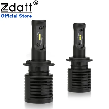 

Zdatt H7 LED h4 Fanless LED Car lights H8 H9 H11 9005 HB3 9006 HB4 Fog Light 6500K 12V 24V Bulbs lampada Led Automobiles