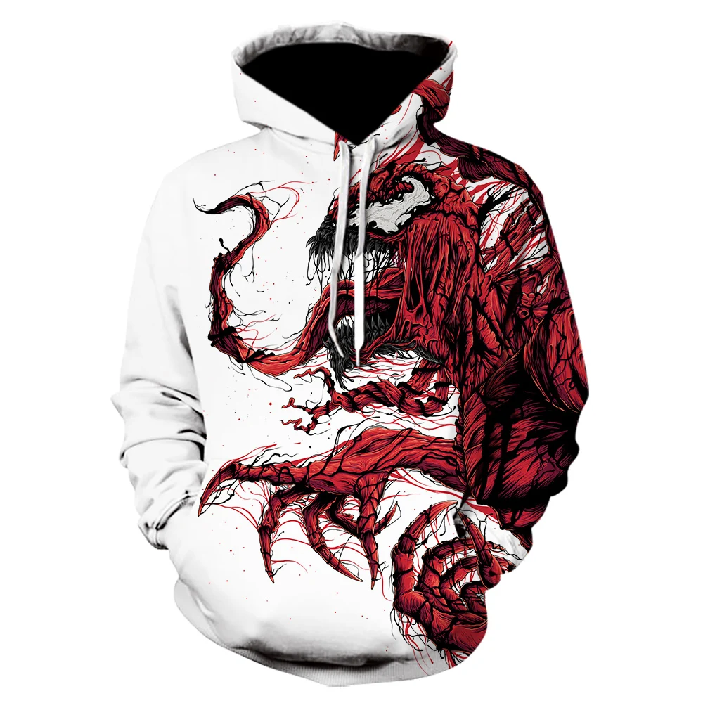 Harajuku sudadera hombre venom Серия movie 3D печать Толстовка Модный свитшот тонкие кофты с капюшоном "Marvel" череп пальто