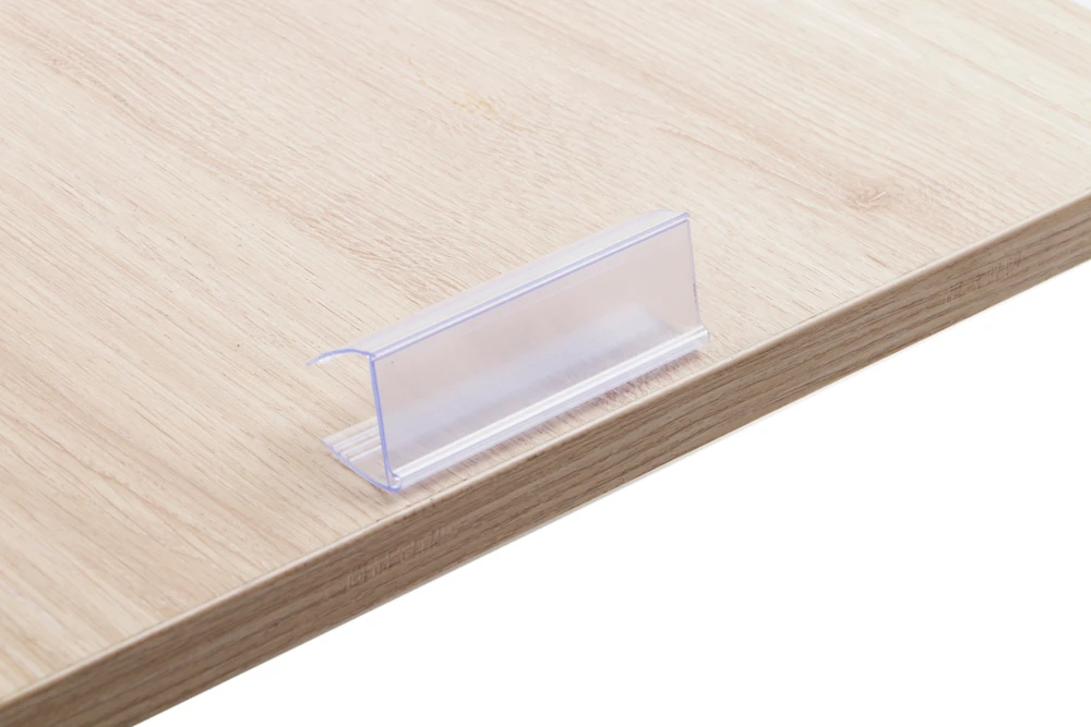 

Glass Wood Shelf Edge Grip Strip Shelf Mounting Data Strip Price Talker Shelf Top Label Holder Sign Display Clip