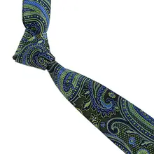 7cm Paisley Necktie Fashion Gentleman Business Ties Wedding Banquet Party All Match Polyester Ties Men Accessories