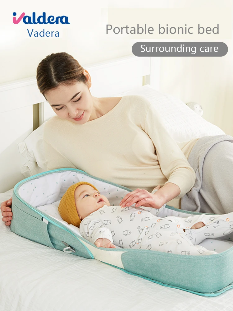 Портативная кровать анти-давление детская кроватка Складная Мобильная маточная кровать для новорожденных