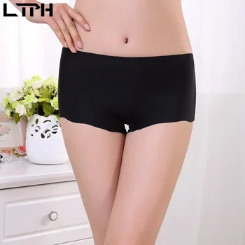 

LTPH 2020 Summer Hot sale New Boyshort One piece ice silk seamless sexy panties underwear women comfortable low-Rise lingerie
