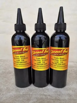 

3 Pieces Tattoo Ink Eyebrow Makeup Tattoo Ink Black 8oz Professional Permanent Makeup Paint Tattoo Ink 230ml