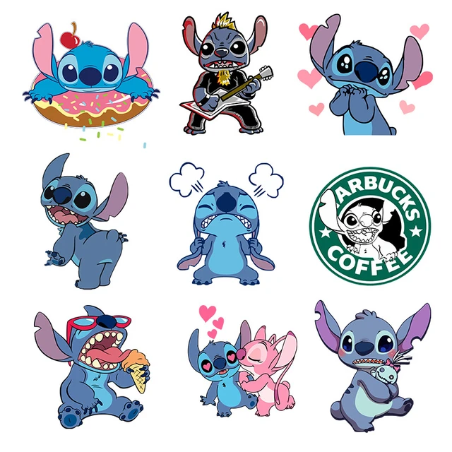 Cute Stitch Disney Lilo & Stitch Heat Transfer Stickers Iron-on Transfers  For Clothing Thermoadhesive Adhesive Patches Kawaii - AliExpress