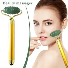 Натуральный ручной камень подтягивающий кровообращение массажер для лица глаз Портативный уход за кожей инструмент укрепляющий шею нефритовый ролик