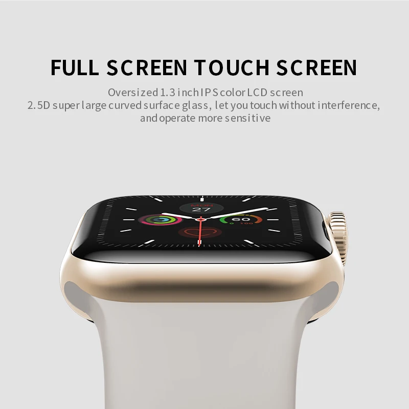 Skup W58 cały dzień jasny wyświetlacz 11 serii 5 inteligentny zegarek 40mm zmień bransoletka Smartwatch mężczyźni kobiety dla IOS Android VS Iwo8 Iwo10