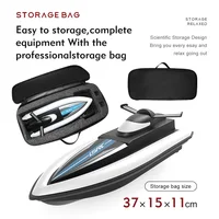 2.4GHz LSRC-B8 RC Speedboat With Storage Bag Waterproof Double Motor Model Electric High Speed Racing Portable Ship Toys for boy 1