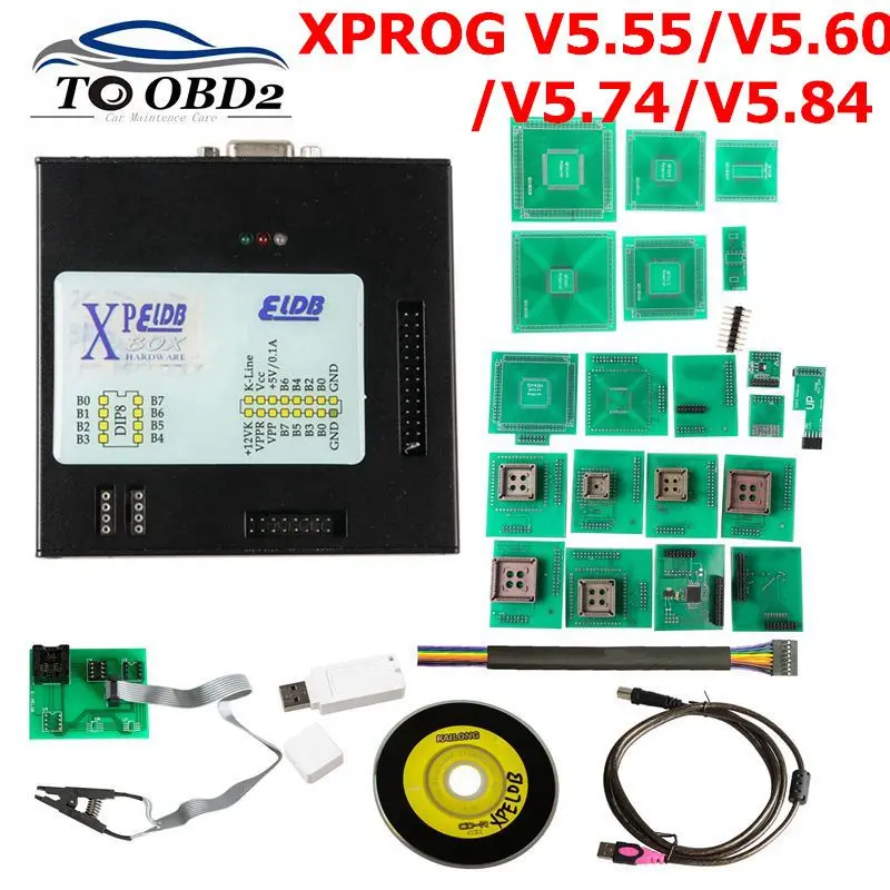 

New Arival XPROG 5.84 Black Metal Box XPROG M V5.84 Auto ECU Programmer Update Version Xprog-M Xprog V5.55 V5.60 V5.84