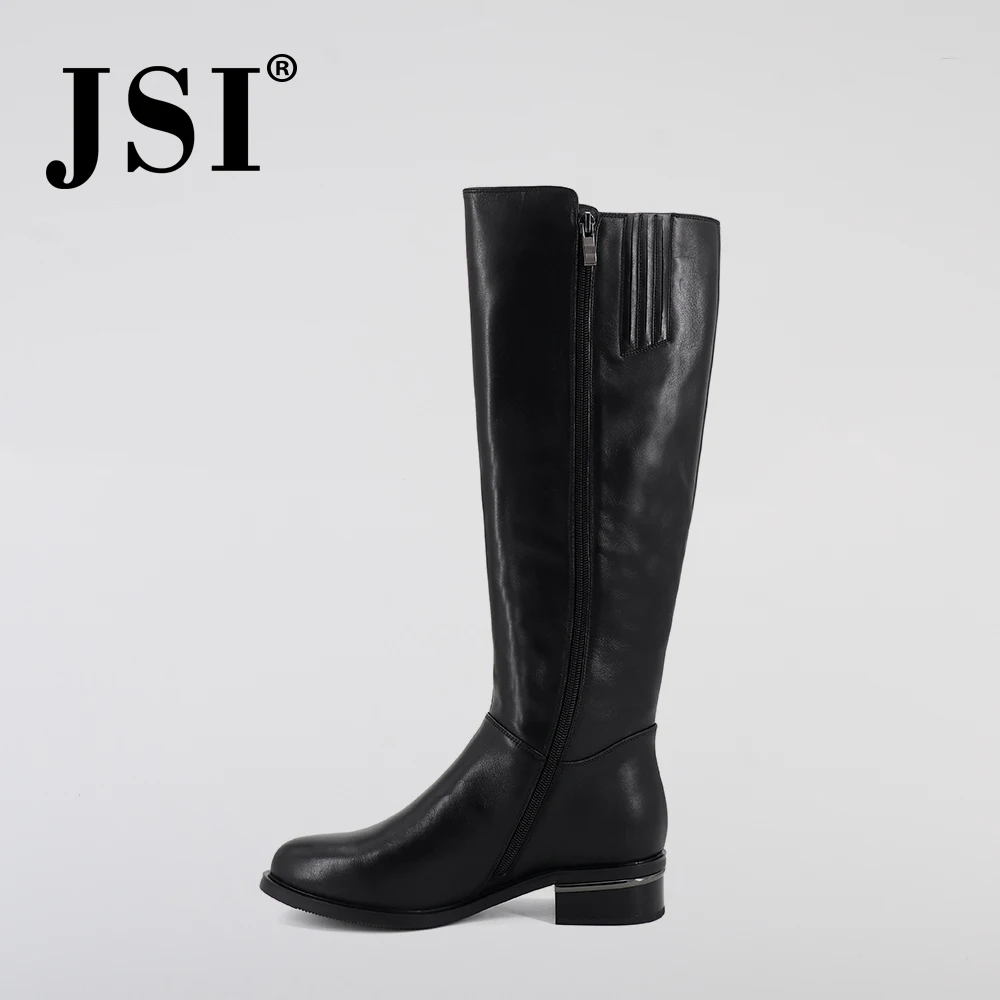 JSI/женские ботинки без шнуровки из натуральной кожи с круглым носком; женская обувь на квадратном каблуке; модные однотонные женские ботинки ручной работы с пуговицами; JC262