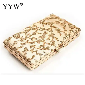 

Sequin Apricot Women Evening Party Clutch Bag Pochette Femme Designer Black Wedding Purse Bridal Prom Handbag Wedding Clutch