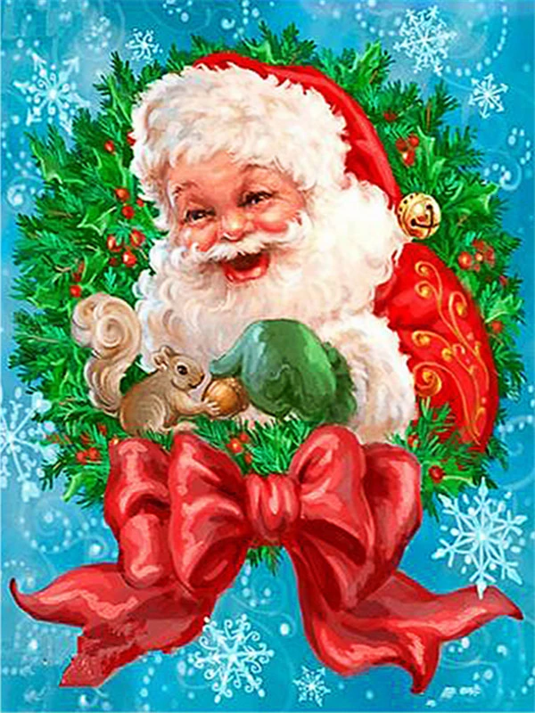 AZQSD Christmas Diamond Painting Santa Claus Full Square Embroidery Sale Diamond Art Winter Cross Stitch Rhinestones Home Decor - Цвет: 2660