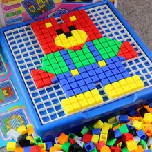 240x240x65 мм пластиковая головоломка, игрушка, прочная, тонкая, креативная, детская, художественная, строительные блоки, Обучающие игрушки, товары