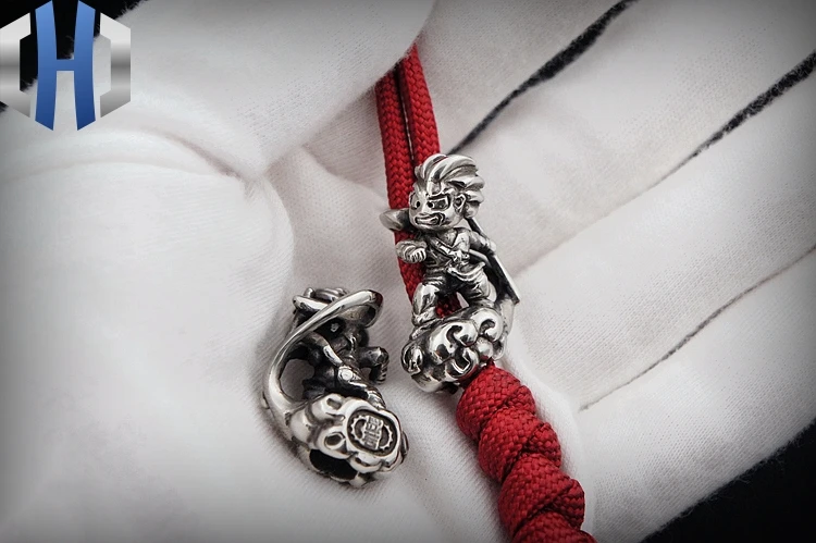 Wukong нож бисер EDC подвеска «нож» фонарик DIY кулон брелок