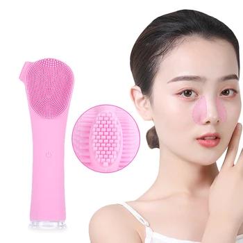 

New Long Handle Electric Face Cleanser Wash Face Cleaning Machine Skin Pore Cleaner Blackhead Remover Beauty Massager Brush