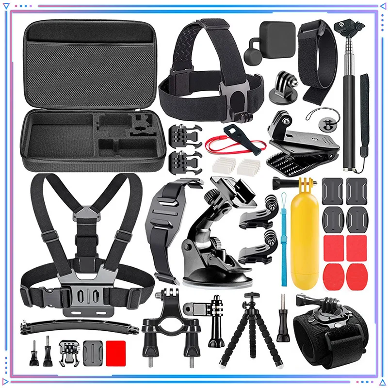 

Accessories kit for Gopro7 6 5 4 3+ Sports Camera Combination Accessories Set Compatible with Mountain Dog SJ4000 Small Ant