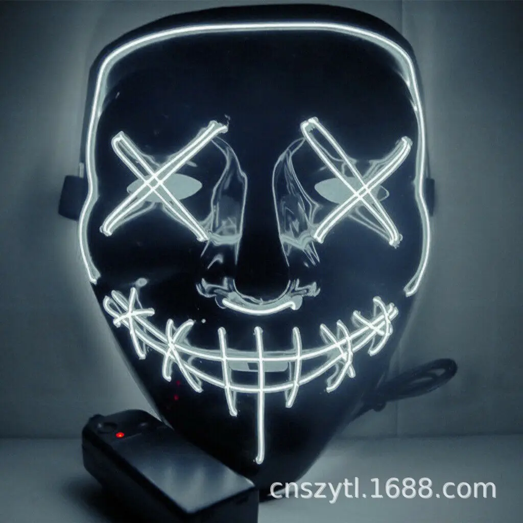 

Halloween Luminous Mask EBay KTV Ball Party LED Mask Cold Light Mask