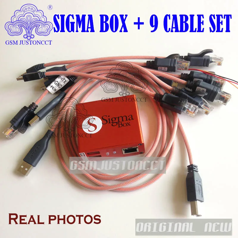 100% Original Sigma Box + 9 cables and repair for