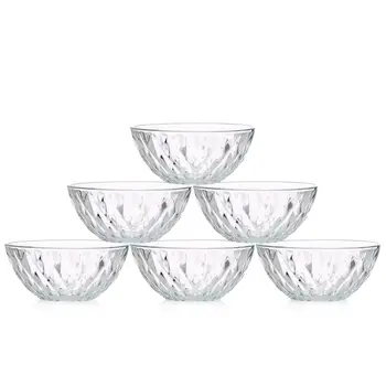 

Lead-free Glass Crystal Bowl Household Rice Bowl Soup Bowl Noodle Bowl Fruit Salad Bowl Dessert Bowl Diamond Bowl Set bowl noodl