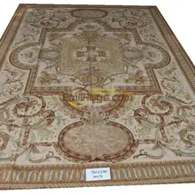 Ручной работы ковры Обюссон древнее гардебро с французским иглы крест стежка Реверсивный прямоугольник турецком языках