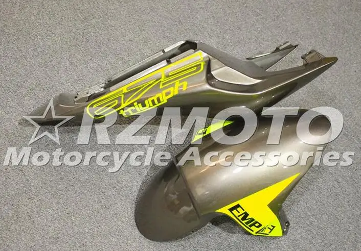 4 подарки инжектор ABS мотоцикл обтекатели комплект подходит для Triumph Daytona 675R 675 2006 2007 2008 06 07 08 флуоресцентный желтый