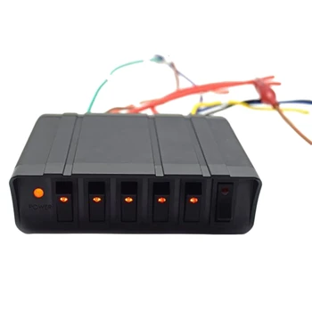 

New 6 Digit 3Pin Automotive Rocker Switch Panel On/Off Switch Box 20A Rocker Switches