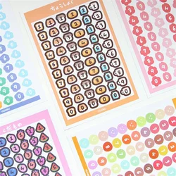 1/10/40PCS Number Colorful Stickers Kids Cute Kawaii Sticker for School Kindergarten Collage Journal Decoration Cute Stationery