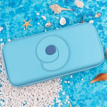 

Nintend Switch Storage Bag Case Blue lovely drip Portable PU Waterproof Cover Shell For NS Lite Game Console Accessories
