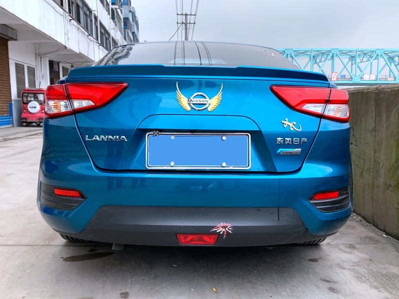 Для Nissan Bluebird LANNIA ABS праймер внешний задний спойлер задний багажник загрузки крыло украшение автомобиля Стайлинг