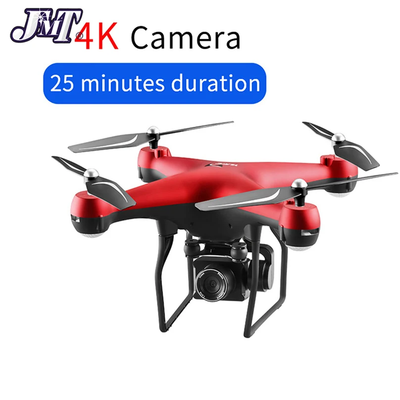 JMT S32T 4K Дрон вращающаяся электрическая камера HD анти-встряхивание Gimbal широкий угол Wi-Fi FPV высота удержания RC Квадрокоптер 25 минут полета - Цвет: 4K Camera Red