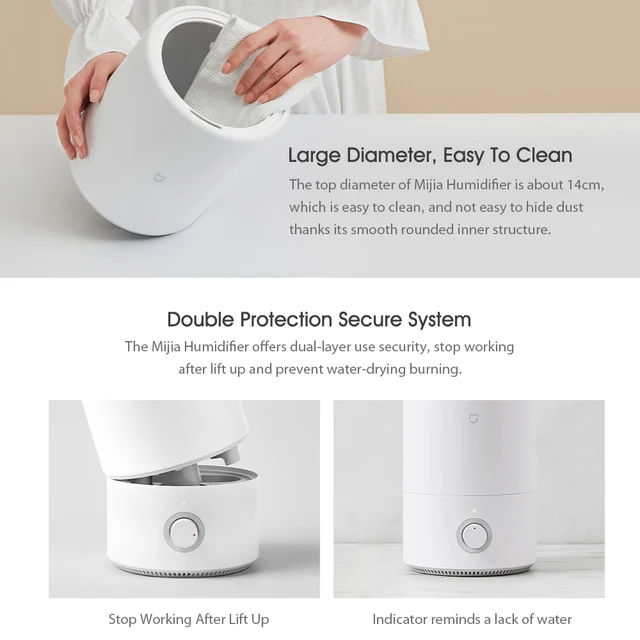 Comprar Humidificador Xiaomi Mijia 4L MJJSQ02LX Purificador de aire  silencioso Aromaterapia Humidificador Difusor Esencial